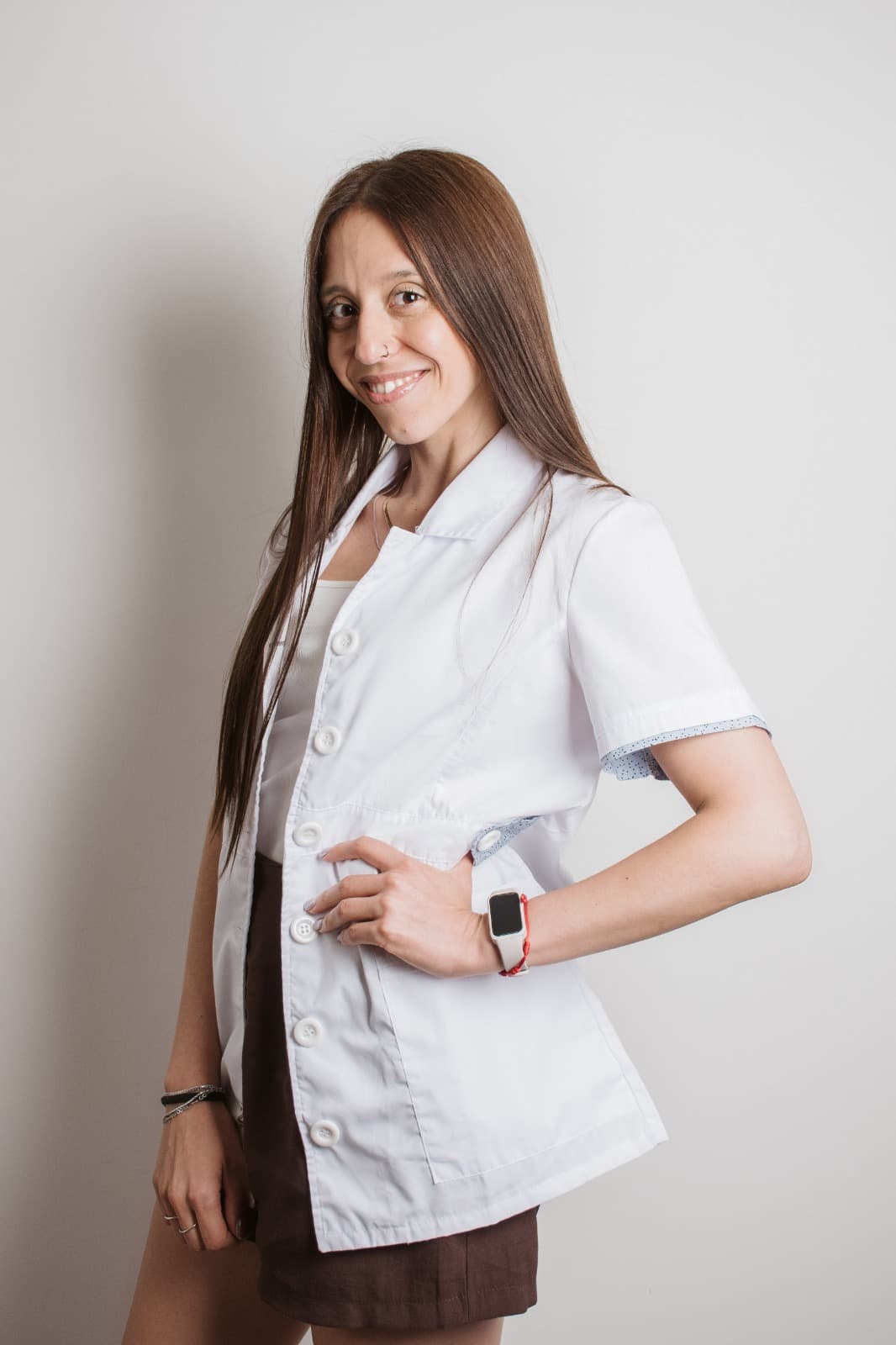 Lic. Antonella Strangio, nutricionista especialista en diabetes y control de sobrepeso en consultorio Banfield